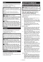 Предварительный просмотр 8 страницы Makita DPP200ZK Instruction Manual