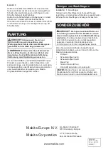 Preview for 68 page of Makita DPV300Z Instruction Manual