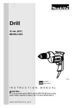 Предварительный просмотр 1 страницы Makita DRILL 6406 Instruction Manual