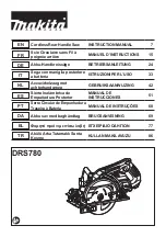 Preview for 1 page of Makita DRS780 Instruction Manual