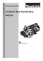 Preview for 1 page of Makita DRS780Z Instruction Manual