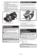 Preview for 14 page of Makita DRS780Z Instruction Manual
