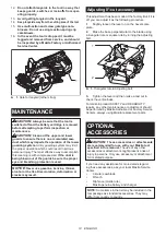 Предварительный просмотр 14 страницы Makita DRS780Z Instruction Manual