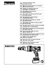 Preview for 1 page of Makita DSC163ZK Instruction Manual
