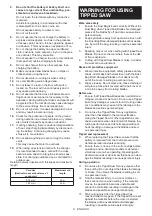 Preview for 8 page of Makita DSC250ZK Instruction Manual