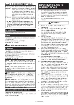 Предварительный просмотр 6 страницы Makita DSC251RT Instruction Manual