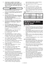 Предварительный просмотр 9 страницы Makita DSC251RT Instruction Manual