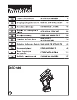 Preview for 1 page of Makita DSD180 Instruction Manual