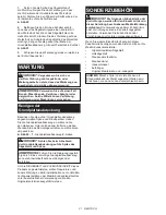 Preview for 21 page of Makita DSD180 Instruction Manual