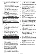 Preview for 12 page of Makita DSP600ZJ Instruction Manual
