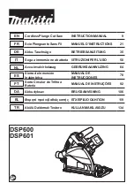 Preview for 1 page of Makita DSP601ZJU2 Instruction Manual