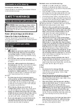 Preview for 10 page of Makita DSP601ZJU2 Instruction Manual