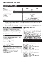 Preview for 106 page of Makita DSP601ZJU2 Instruction Manual