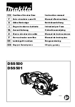 Preview for 1 page of Makita DSS500 Instruction Manual