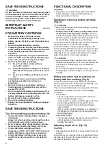 Preview for 8 page of Makita DSS501Z Instruction Manual