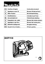 Предварительный просмотр 1 страницы Makita DST110RTJ Instruction Manual