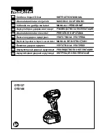 Preview for 1 page of Makita DTD137 Instructions Manual