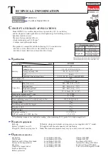 Makita DTD152 Technical Information preview