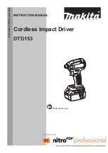 Preview for 1 page of Makita DTD153RJT Instruction Manual