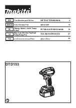 Makita DTD153RTE Instruction Manual preview