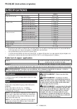 Preview for 11 page of Makita DTD170ZJ Instruction Manual