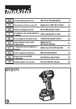 Preview for 1 page of Makita DTD171T1J Instruction Manual