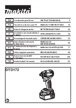 Makita DTD172ZJ Instruction Manual preview