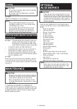 Предварительный просмотр 9 страницы Makita DTM50Z Instruction Manual
