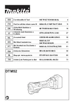 Preview for 1 page of Makita DTM52 Instruction Manual