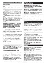 Предварительный просмотр 9 страницы Makita DTM52 Instruction Manual