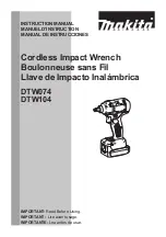 Предварительный просмотр 1 страницы Makita DTW074 Instruction Manual