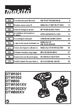 Preview for 1 page of Makita DTW1001XV Instruction Manual