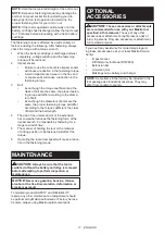 Preview for 11 page of Makita DTW1001ZJ Instruction Manual