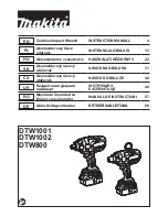 Preview for 1 page of Makita DTW1002 Instruction Manual