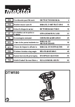 Preview for 1 page of Makita DTW180 Instruction Manual