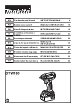 Makita DTW180 Instruction Manual предпросмотр