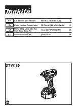 Makita DTW180RFE Instruction Manual preview