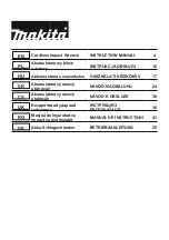 Makita DTW181 Instruction Manual предпросмотр