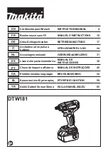 Makita DTW181RGJ Instruction Manual preview