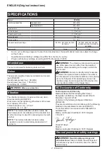 Preview for 4 page of Makita DTW190Z Instruction Manual