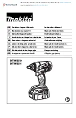 Preview for 1 page of Makita DTW251RMJ Instruction Manual