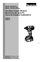 Предварительный просмотр 1 страницы Makita DTW251Z Instruction Manual