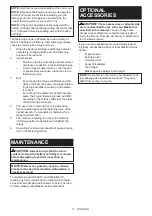 Preview for 11 page of Makita DTW301Z Instruction Manual