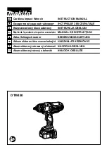 Preview for 1 page of Makita DTW450Z Instruction Manual