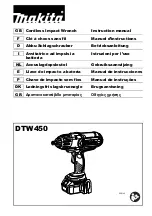 Makita DTW450ZJ Instruction Manual предпросмотр