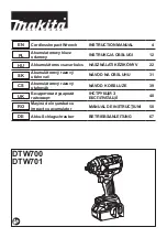 Предварительный просмотр 1 страницы Makita DTW701 Instruction Manual