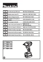 Предварительный просмотр 1 страницы Makita DTWA070 Instruction Manual