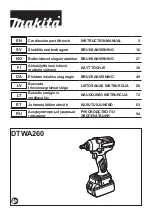 Предварительный просмотр 1 страницы Makita DTWA260 Instruction Manual