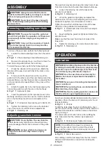 Preview for 15 page of Makita DUA300 Instruction Manual