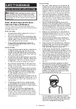 Preview for 10 page of Makita DUA300ZB Instruction Manual